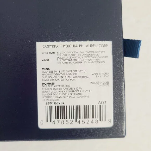 Polo Ralph Lauren Cowboy Bear Fair Isle Socks 3 Pair Gift Box Set - Picture 3 of 3